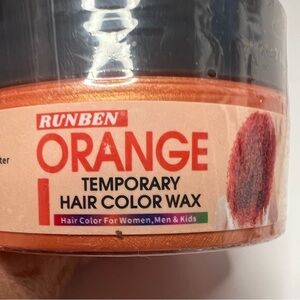 Orange Temporary Hair Color Wax-for Men,Women & Kids-Washes Out Halloween